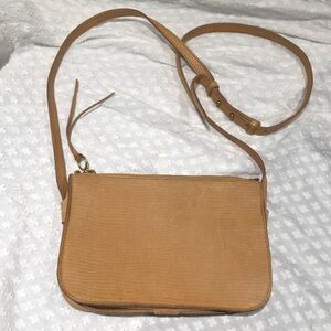 Madewell The Simple Lizard Embossed Leather Crossbody Bag